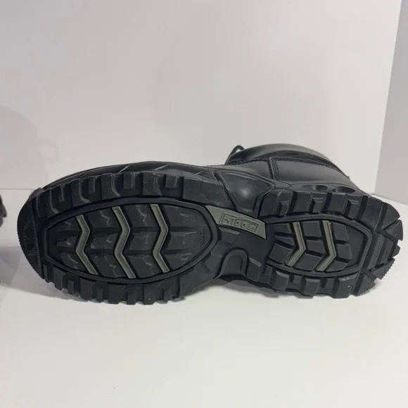 Black Men's Tactical Lace-Up Boots - Picture 7 of 9